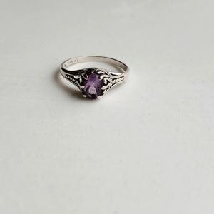 Kabana sterling silver amethyst ring